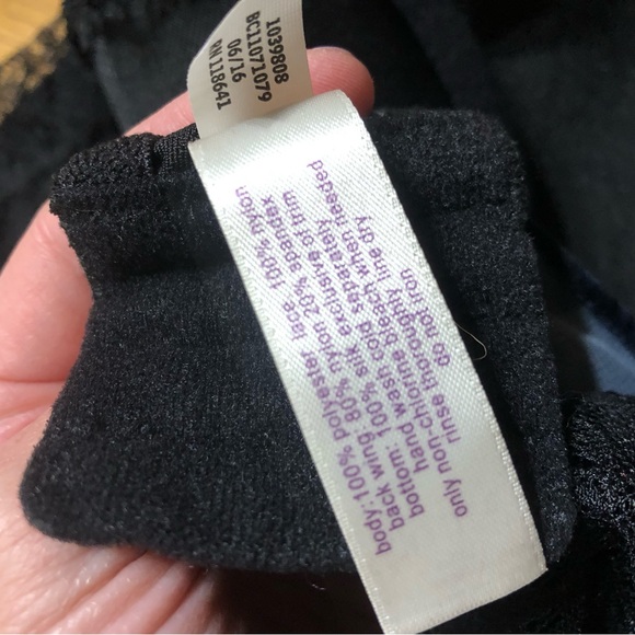 Cacique Ladies Plus Nighty Sheer Dark Floral Chemise With Black Lace Bra 42 DDD - Picture 8 of 10